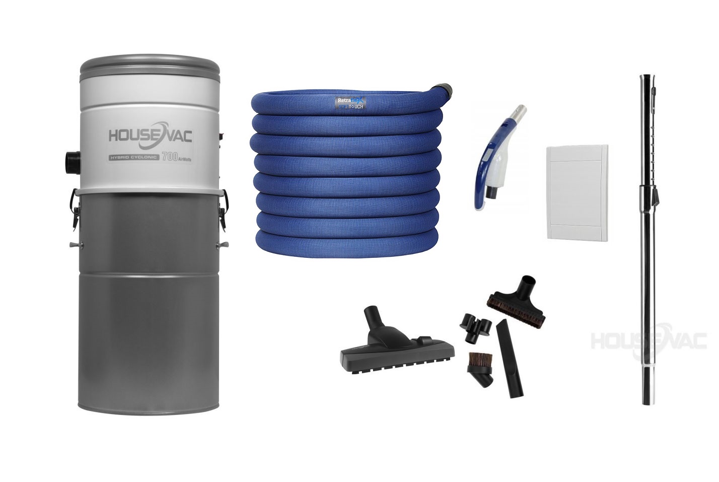 Centrální vysavače Housevac hadice v pouzdře 9,1 m