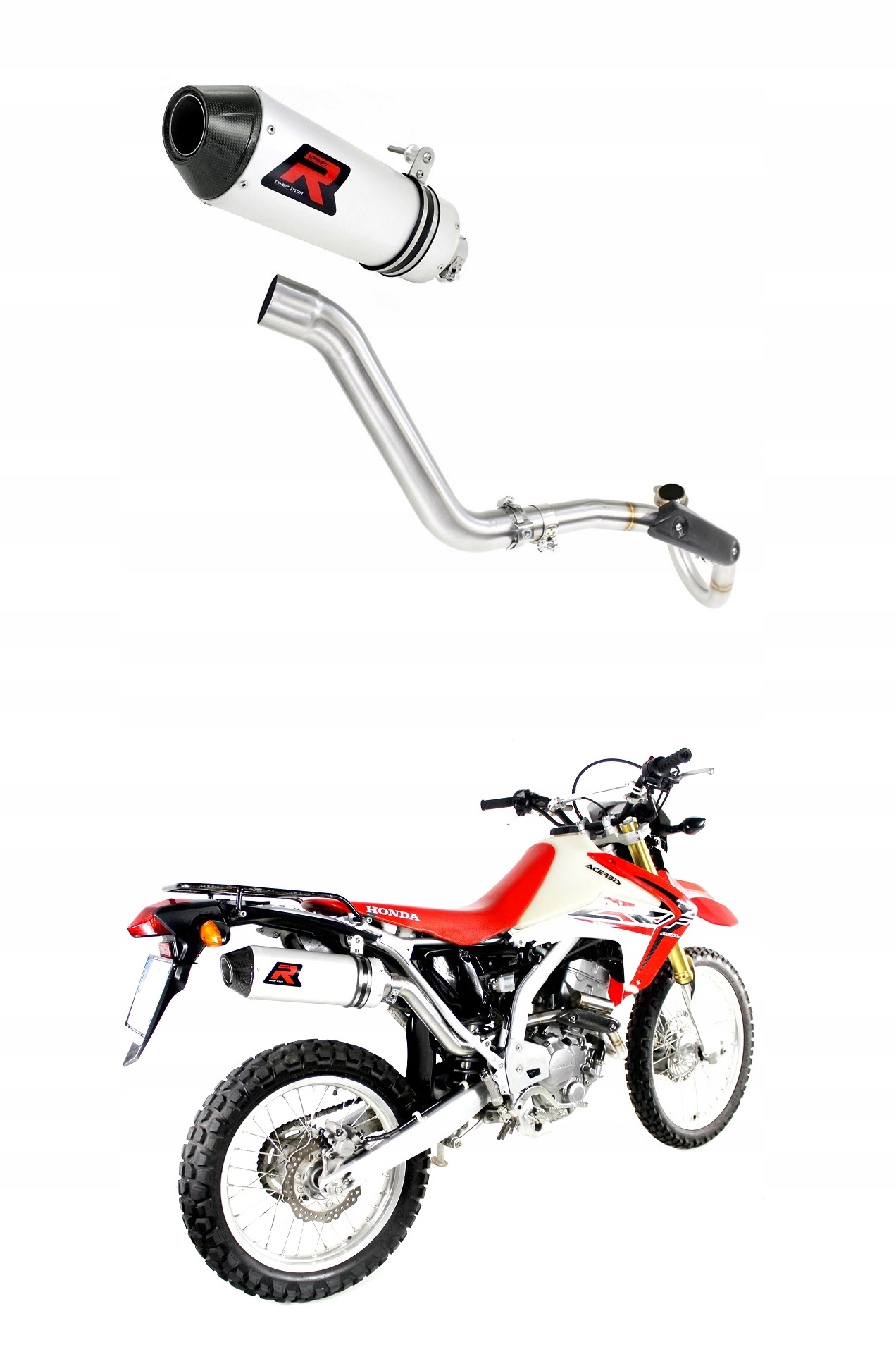 HO056DE-S - CRF 250 L 12-2016 повний глушник MX2 DOMINATOR