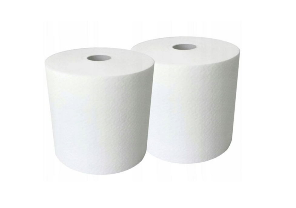 Levně 2-vrstvá celulózová rolka Ecoter bílá, 2ks
