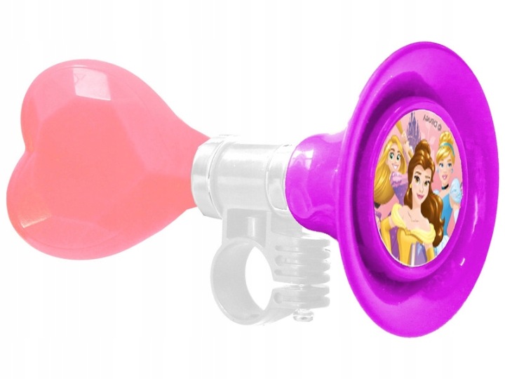 Disney Princess Trąbka Rowerowa Różowo-Biała