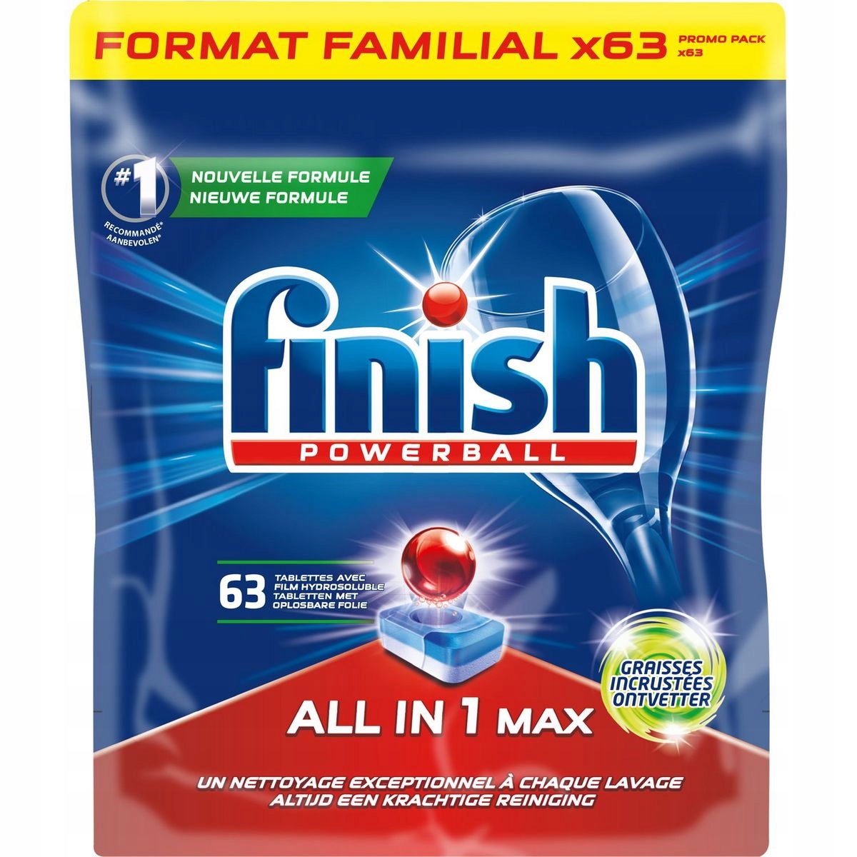 

tabletki do zmywarki finish all in max 63szt