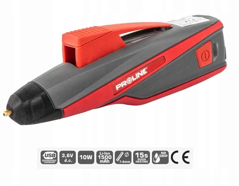PISTOLET DO KLEJU AKUMULATOROWY DO KLEJU ŚR 7-8mm Marka Proline