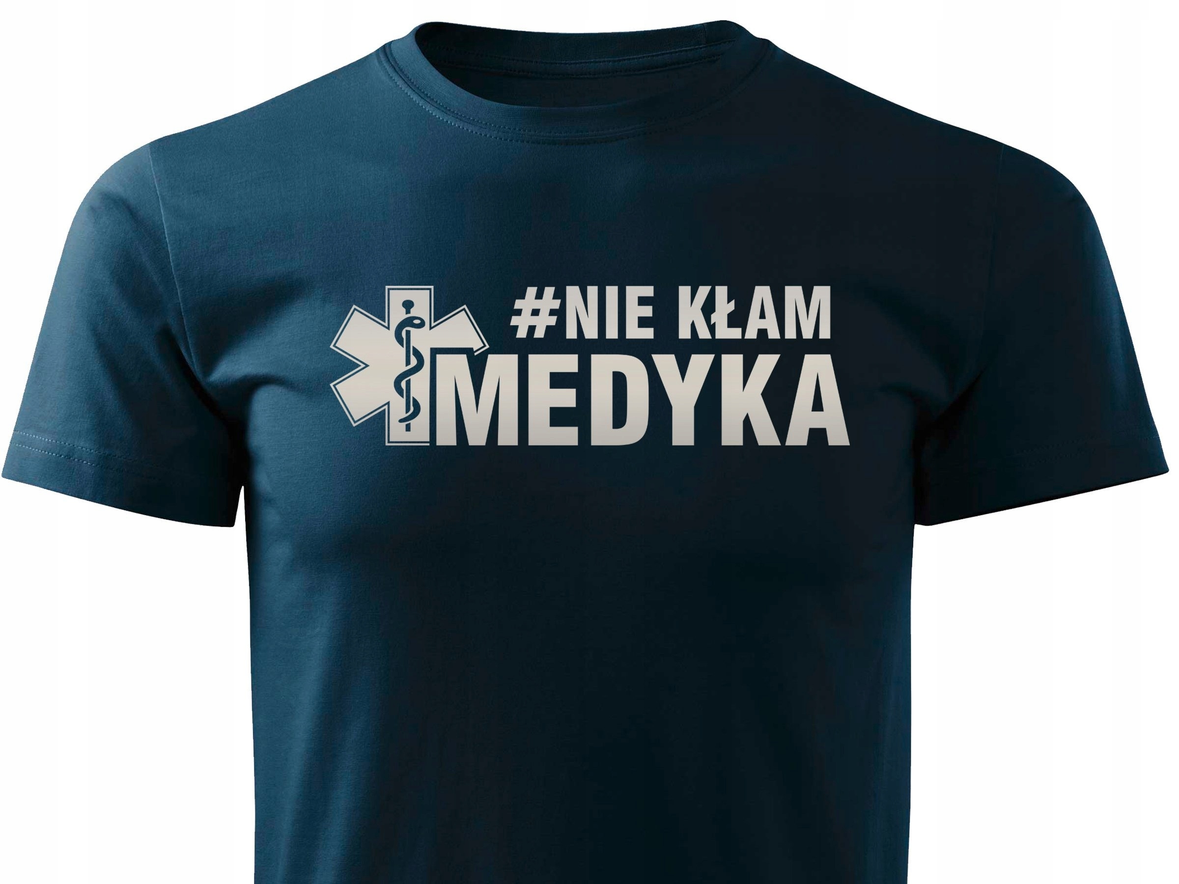 

Koszulka T-shirt wzór odblaskowy #nie Kłam Medyka