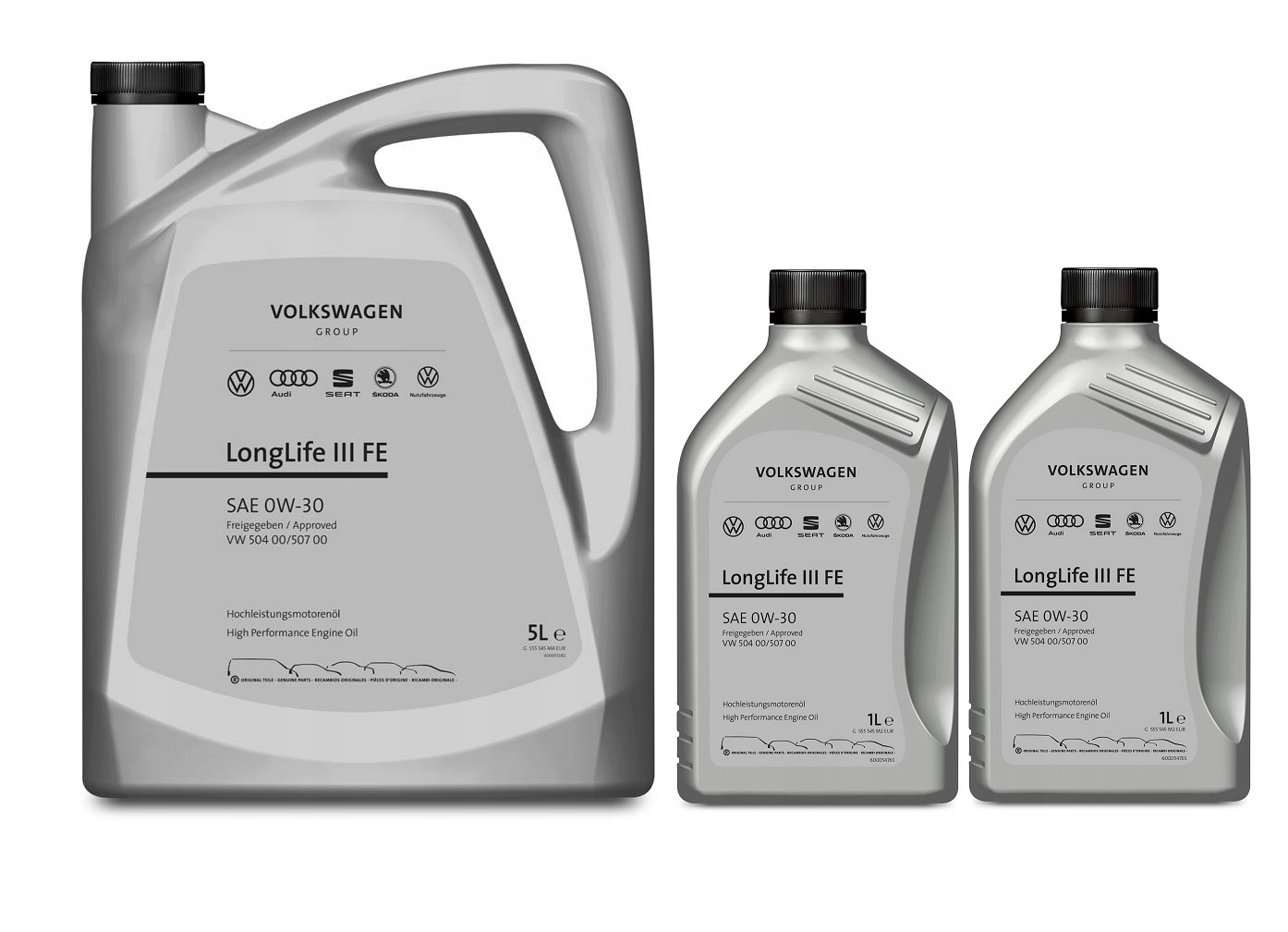 Syntetický olej Vw Oe LongLife III LL 0W-30 7 litrov