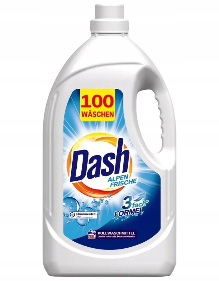 Levně Tekutý Gel Na Praní Dash Alpen Alpská Svěžest univerzální 5l 100 praní