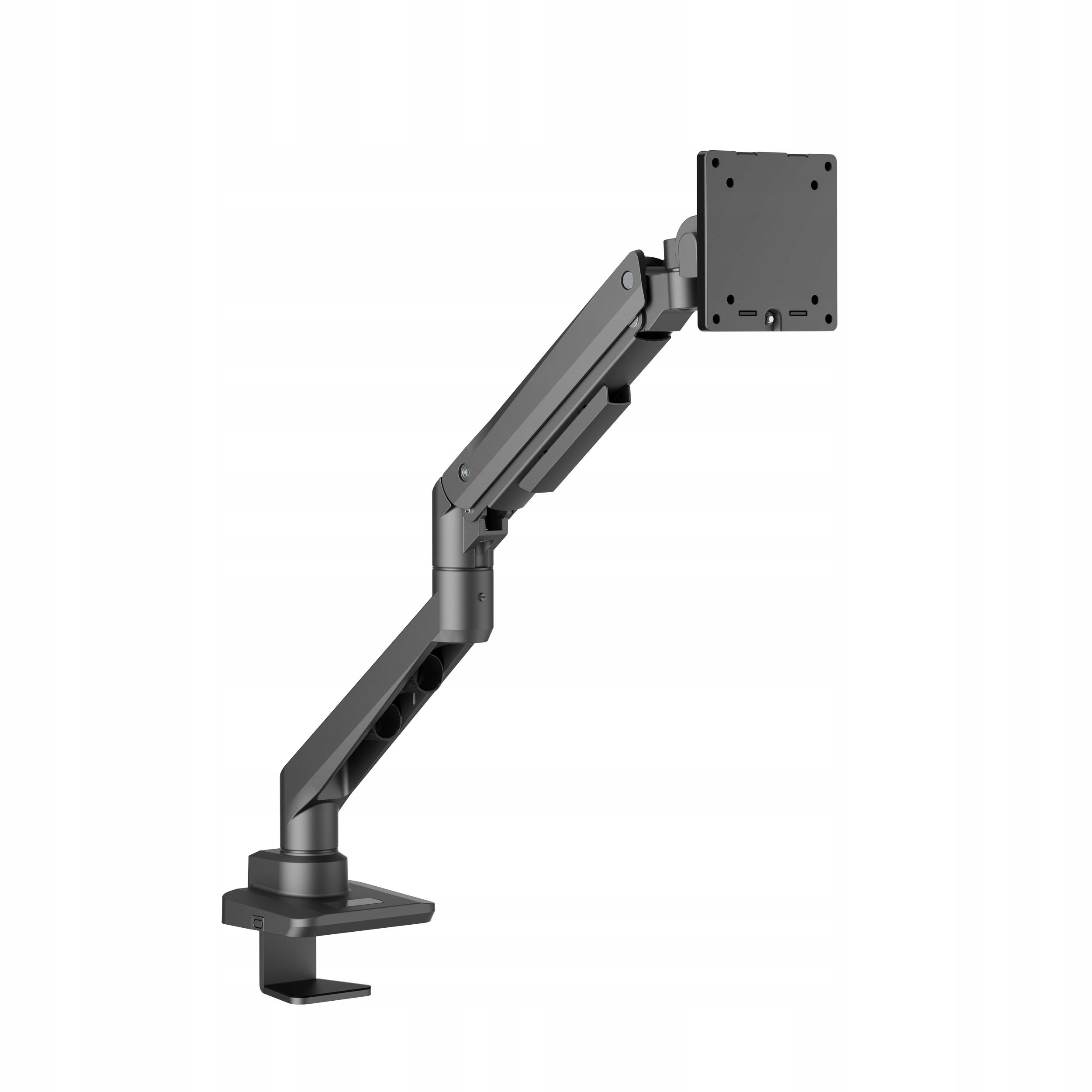 Edbak DMV01 Uchwyt biurkowy z gazową sprężyną 19-49" 20 kg czarny