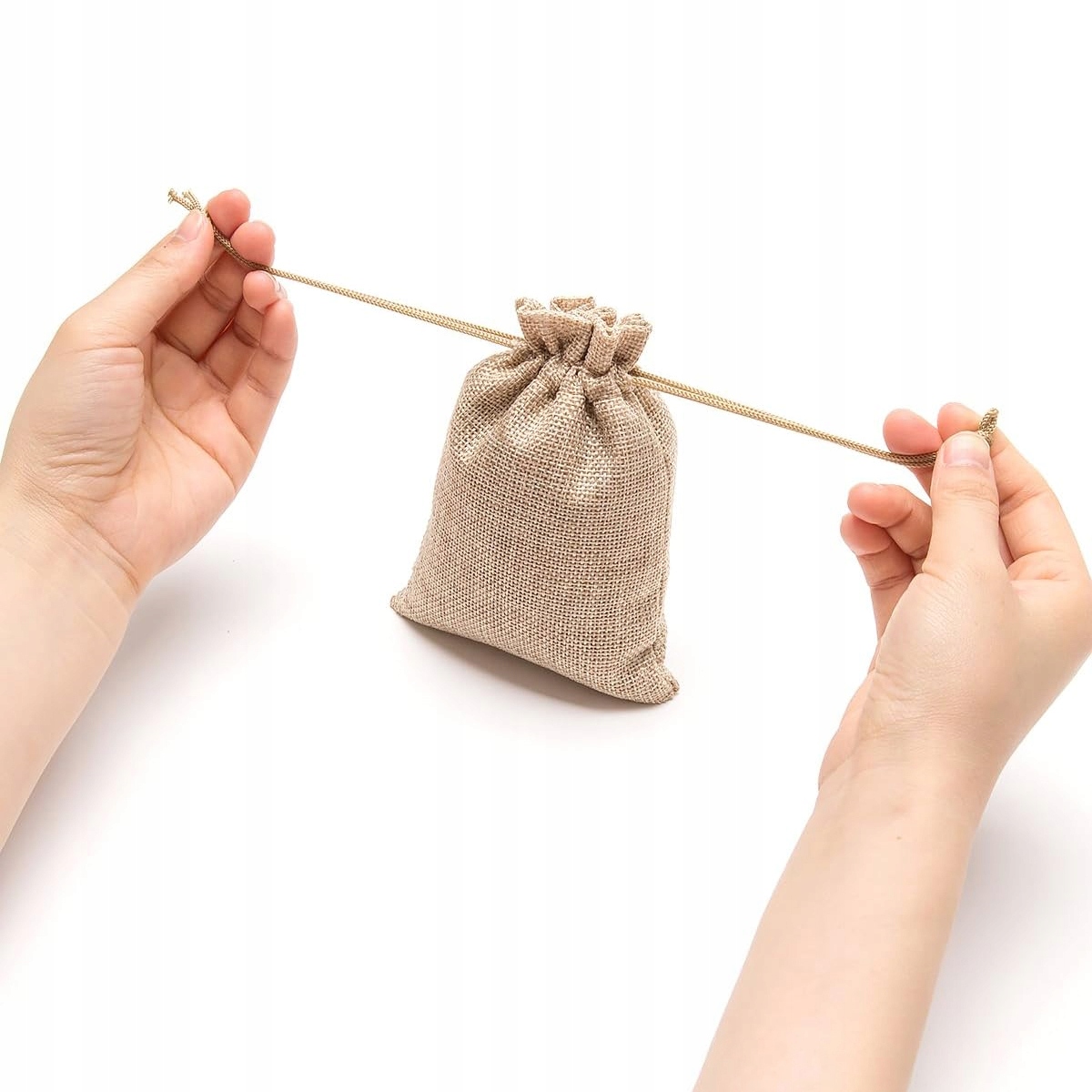 WOREK JUTOWY DUŻY NA PREZENTY ZE SZNURKIEM WORECZKI LNIANE 22x30 GRUBE EKO Długość (cm) 30