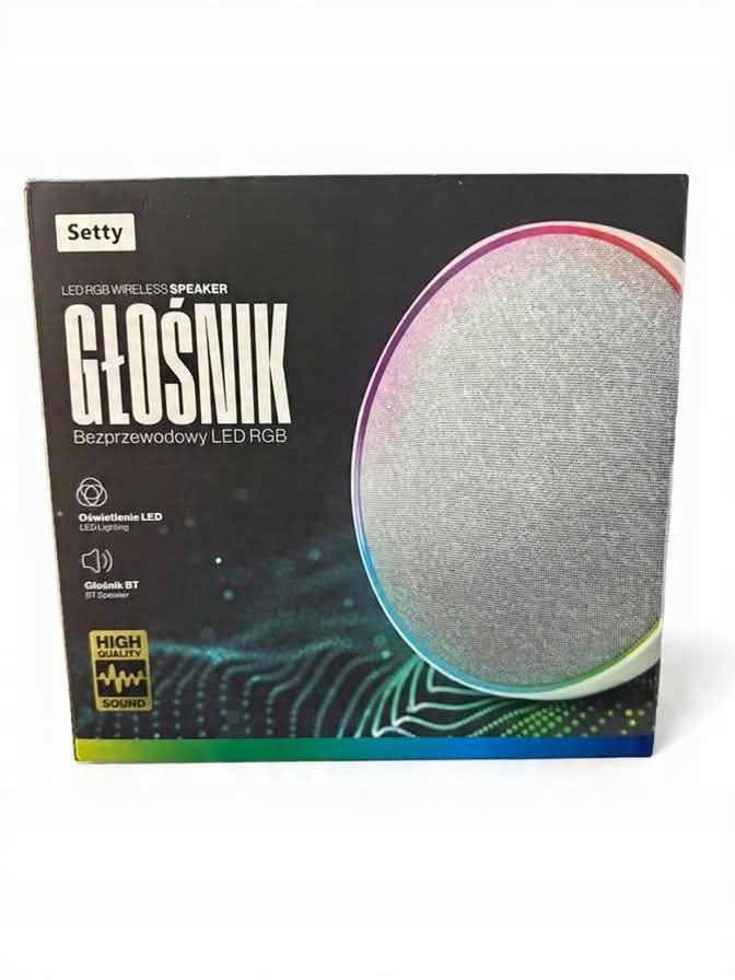 SETTY Głośnik bezprzewodowy LED RGB
