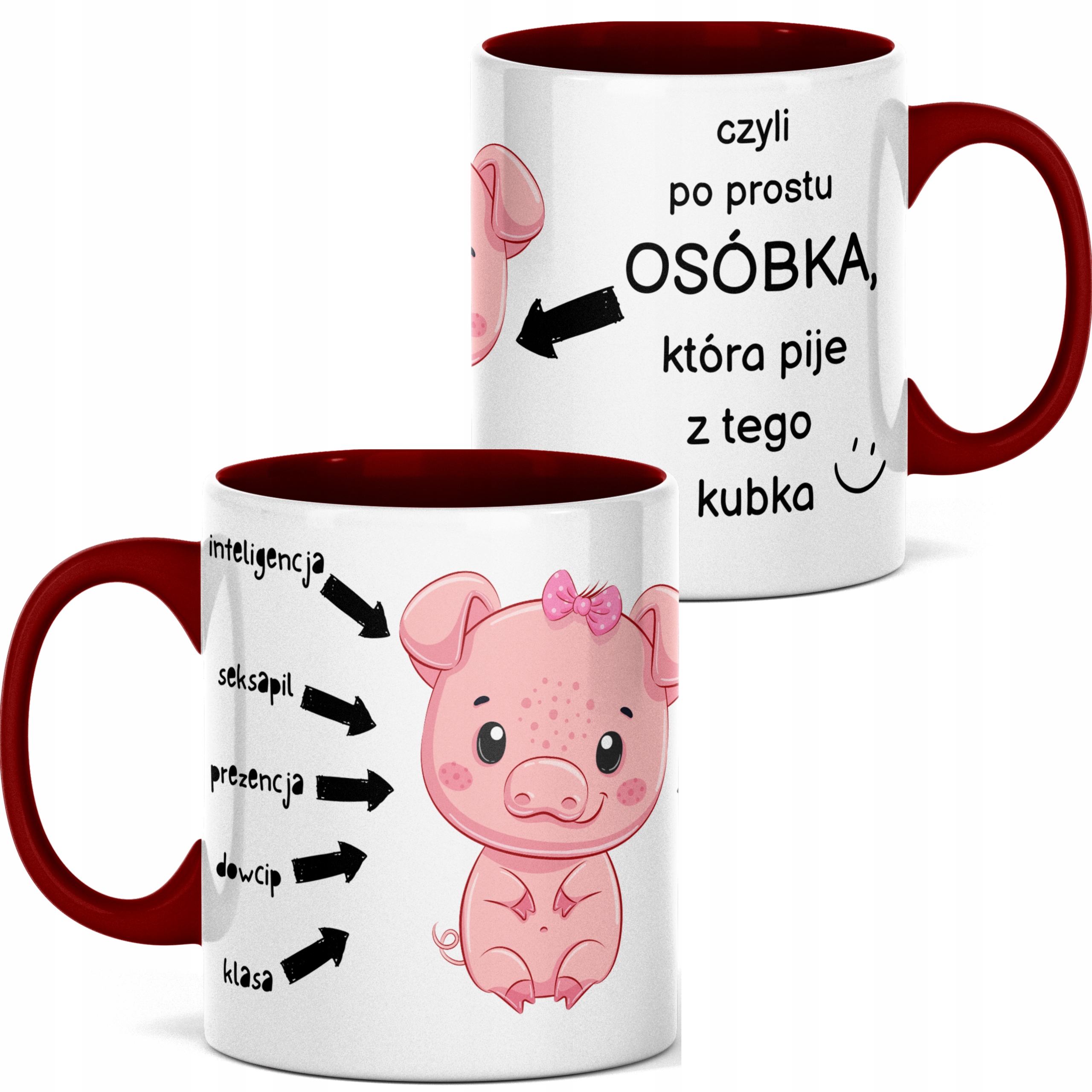 

Kubek dla chłopaka dziewczyny Osóbka Świnka