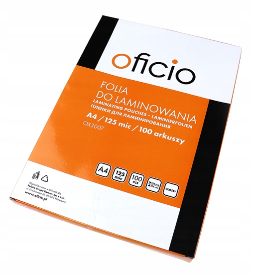 

Gruba Folia Do Laminowania A4/125 MIC 100 Kompl.