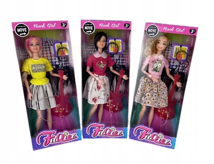 Lalka z gitarą i słuchawkami