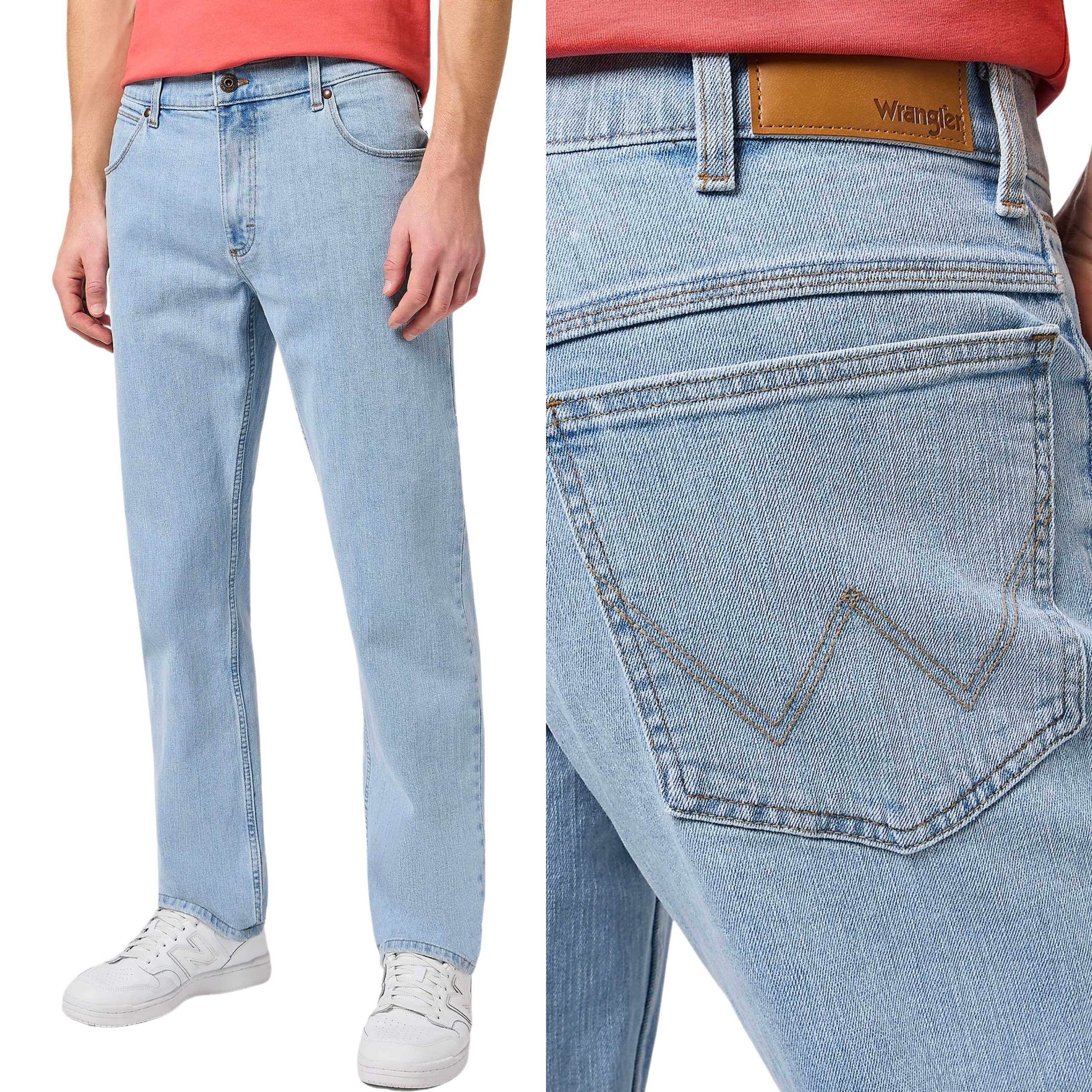 Wrangler kalhoty Regular modré džíny Straight W40 L34