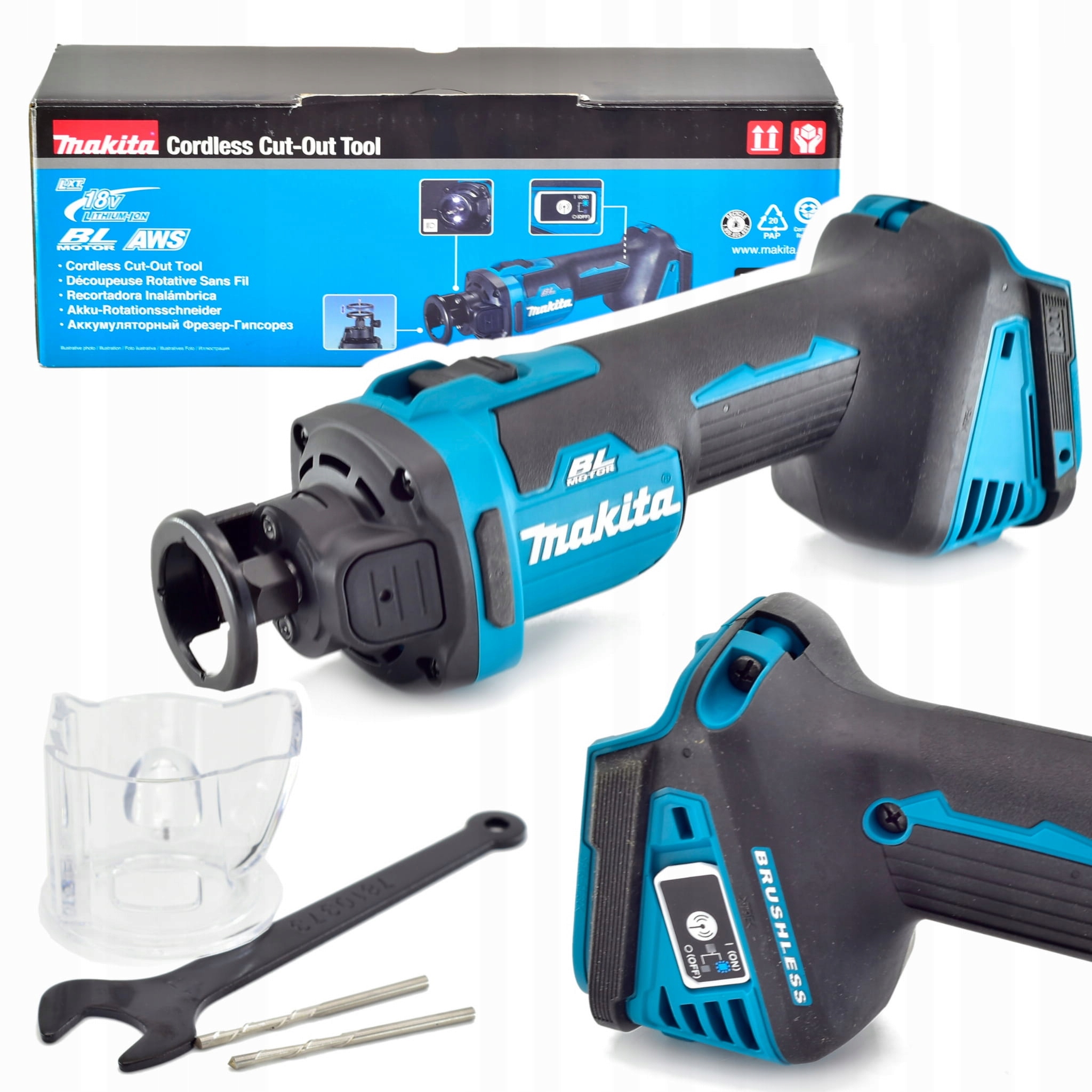 Makita DCO181Z Akumulatorowa Wycinarka Do Płyt Gk 18V Lxt Aws