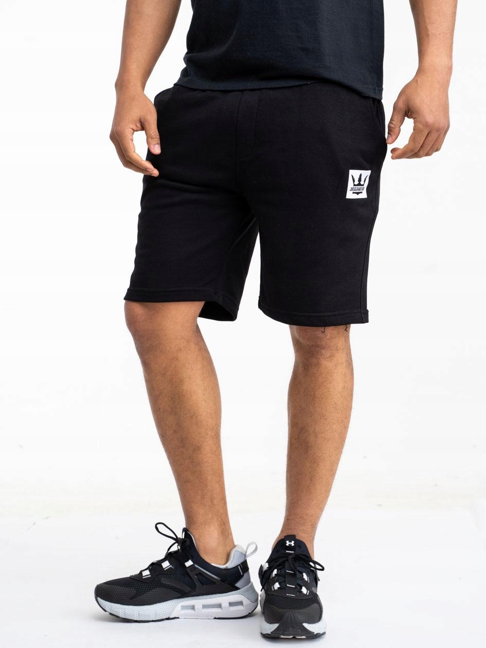 

Krótkie Spodenki Dresowe Męskie Jigga Czarne XL
