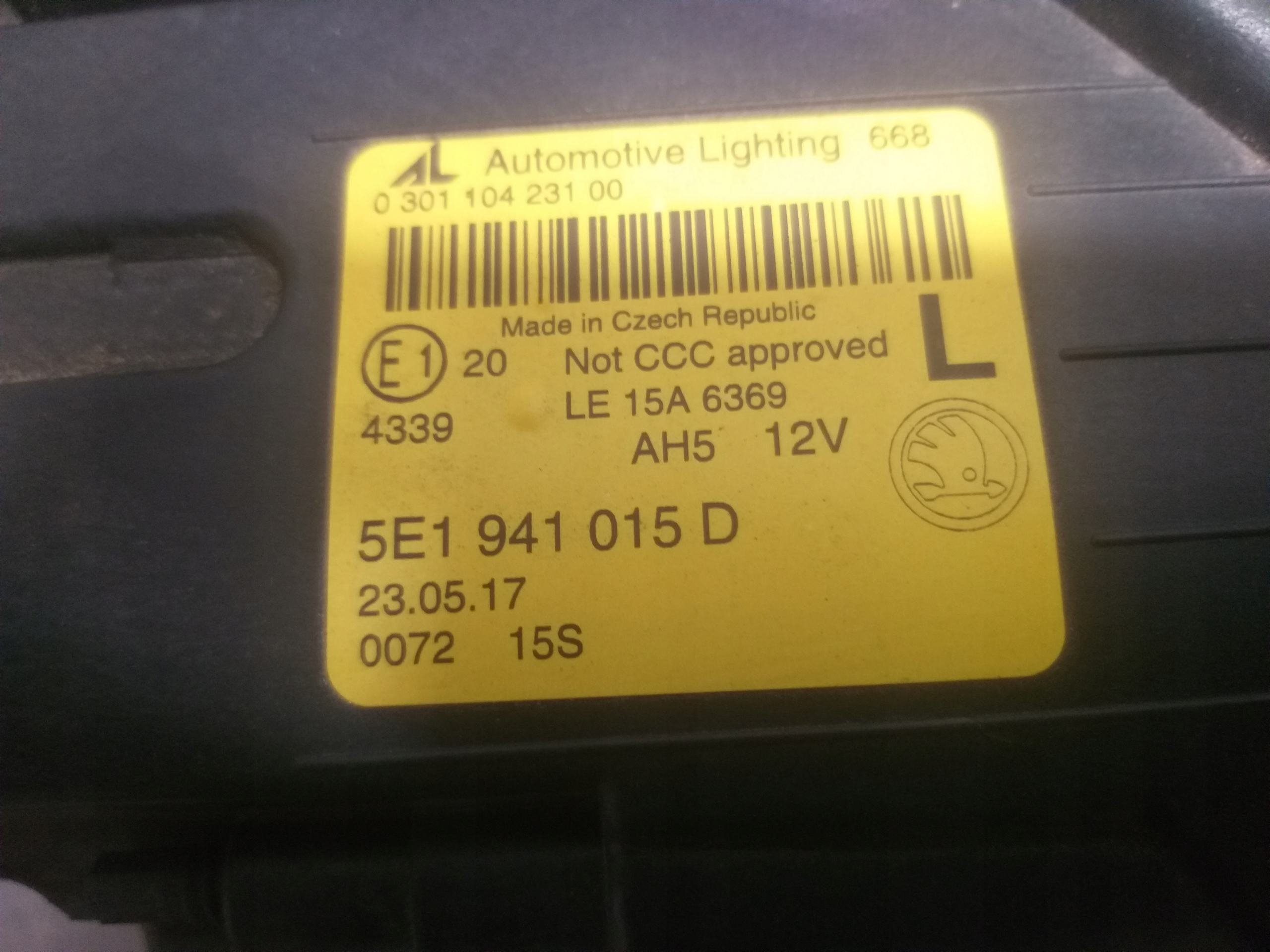 light front left SKODA OCTAVIA III 3 LIFT 17- FULL LED 5E1941015D