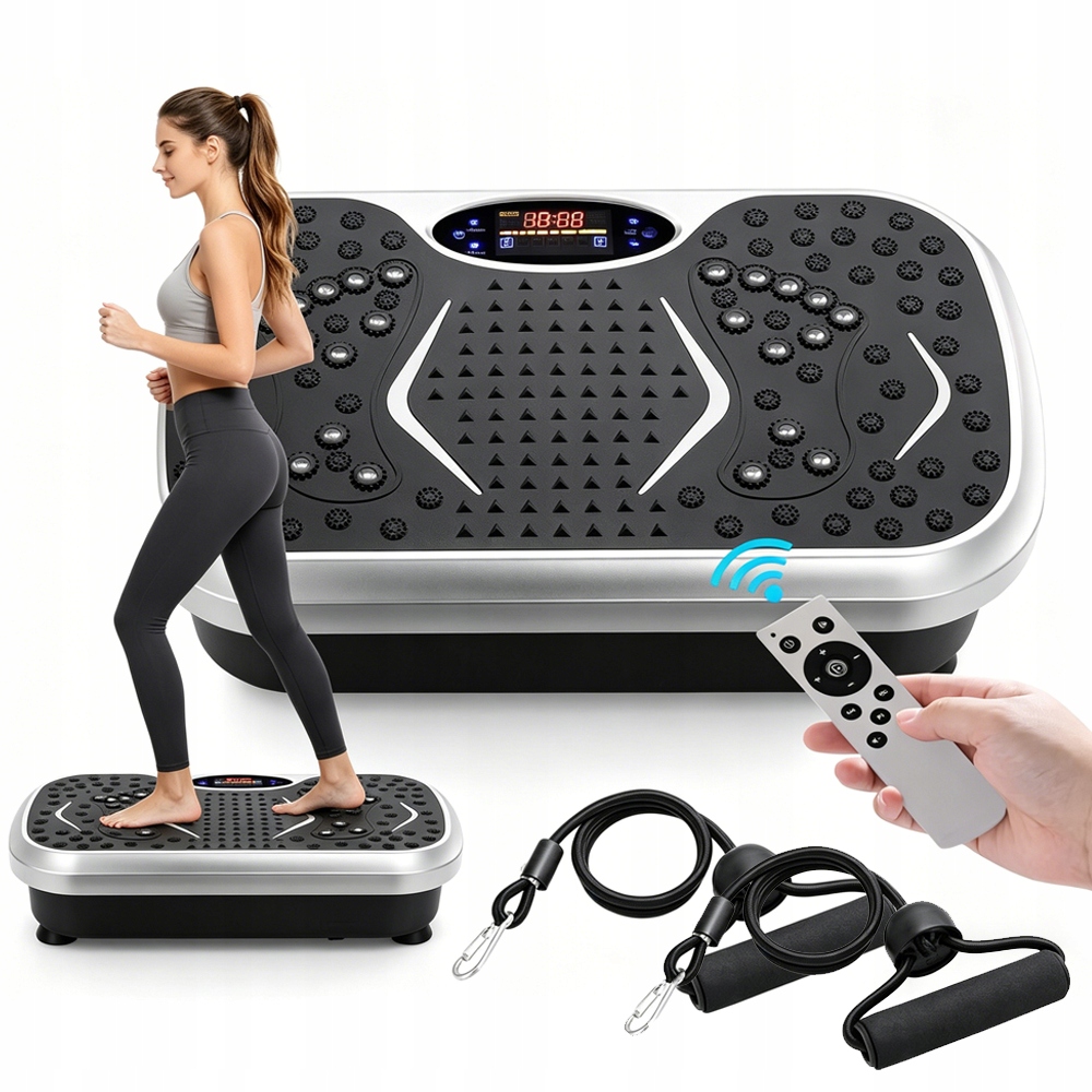 Platforma Wibracyjna Masażer 5 Trybów Trening Całego Ciała Bez Wysiłku 200W