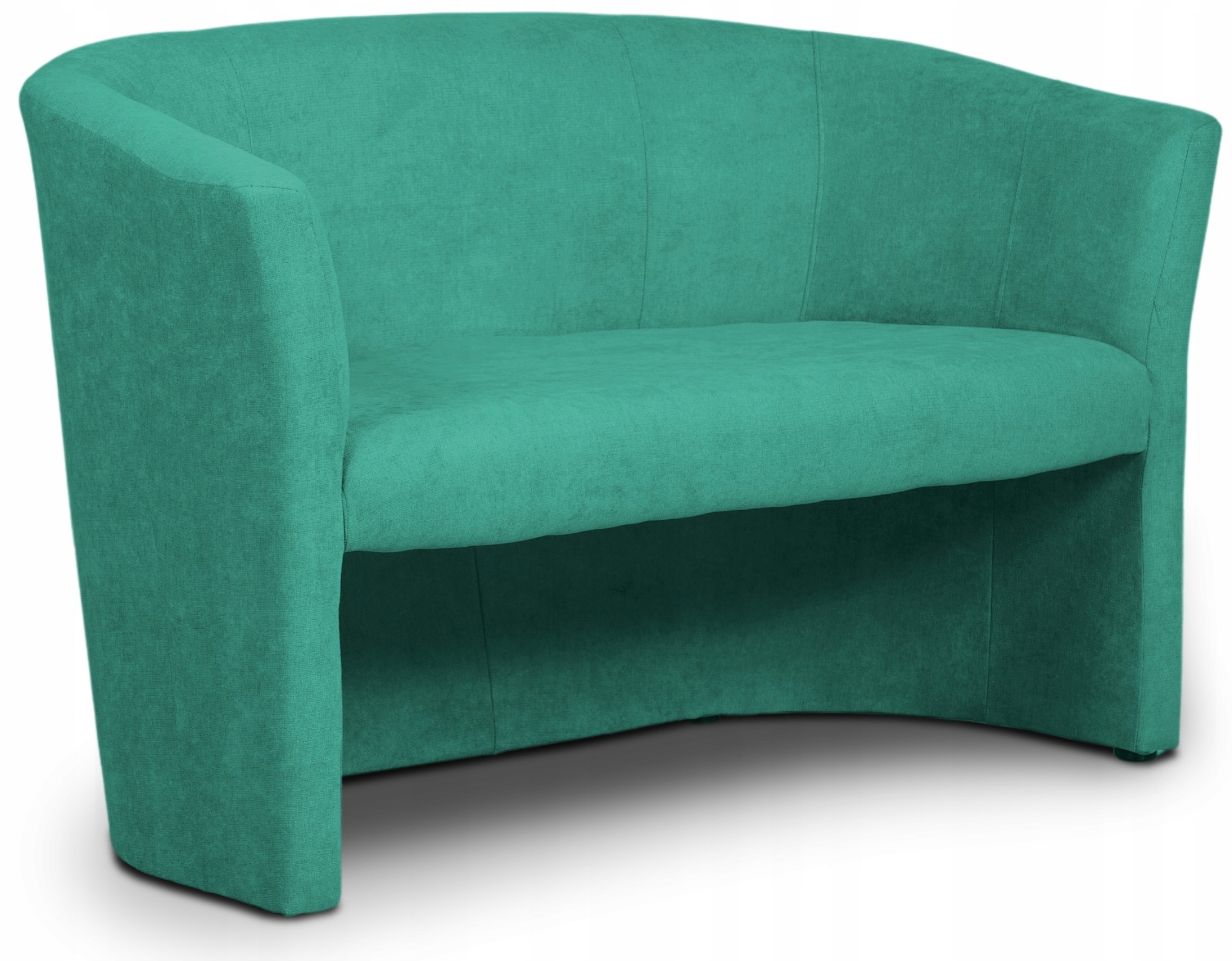 Malá pohovka do obývacího pokoje Cafe pro 2 osoby Elegantní z mikrovlákna Tyrkysová