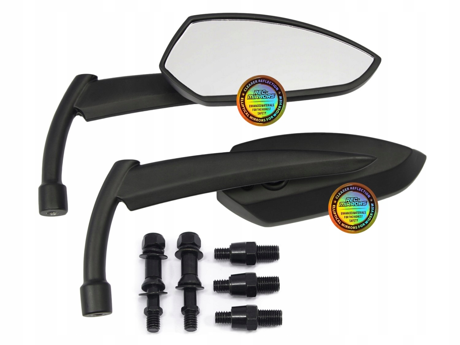 

lusterka eliptyczne do Chopper Street M10 czarne
