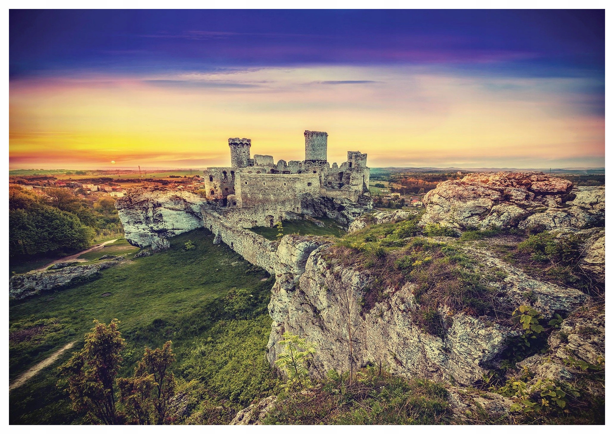 Fototapeta Zámek Zahradníček zřícenina architektura vinyl 208x146 nebe lepidlo