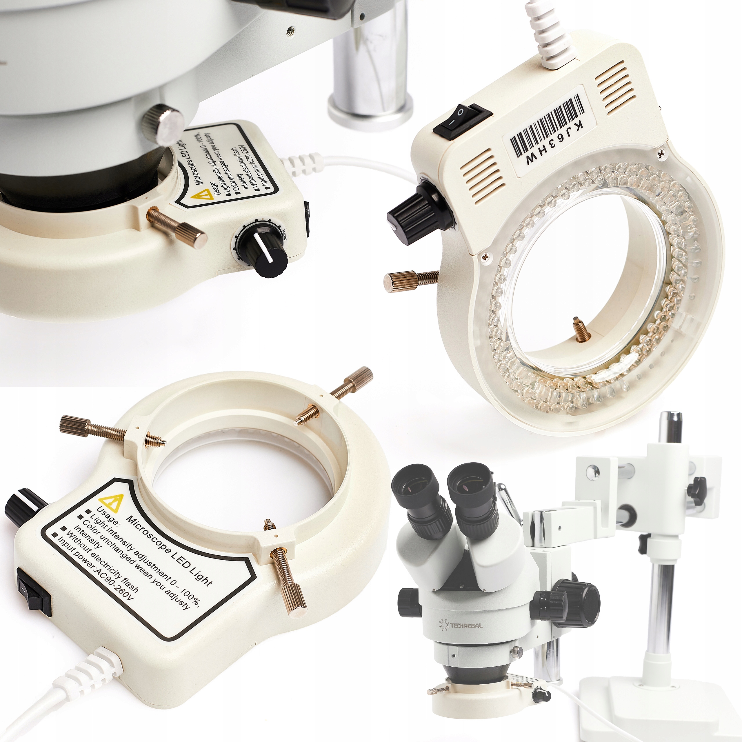 Regulovatelné Osvětlení 144 X Led Pro Mikroskop 64 MM