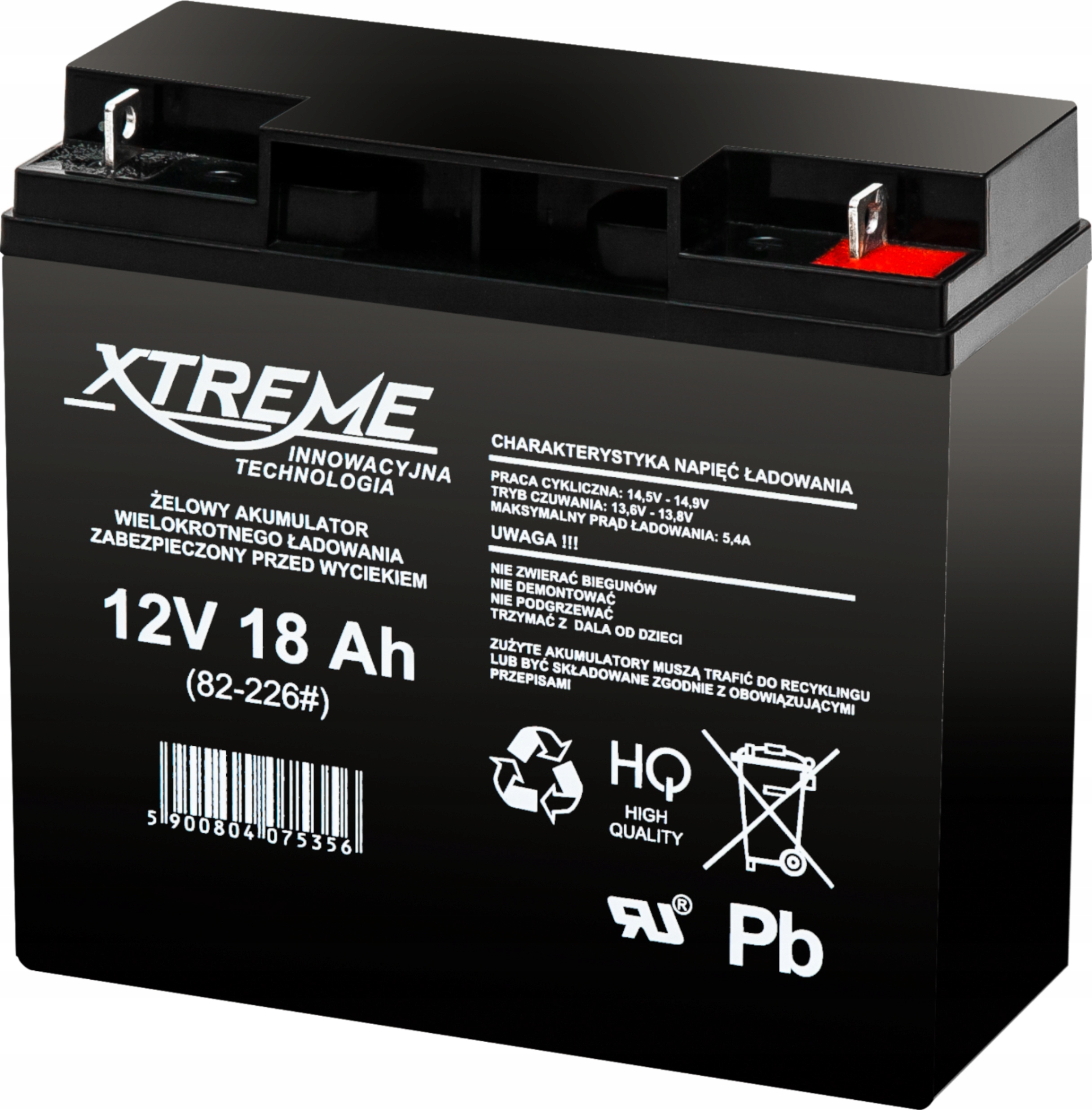 Akumulátor 12V 18Ah (rozměr 17Ah 20Ah)