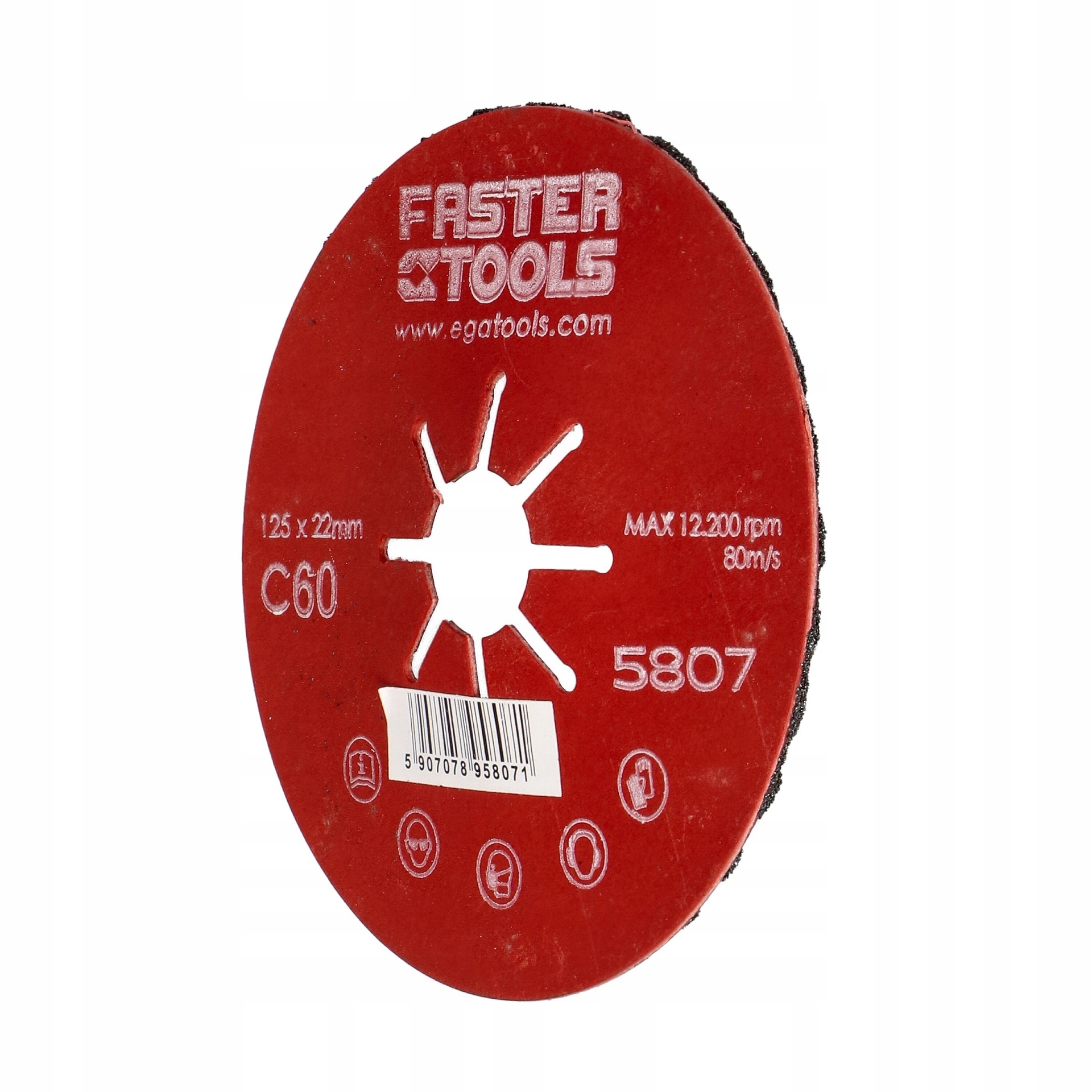 

Ega dysk szlifierski gr.60 125mm 5807 Faster Tools