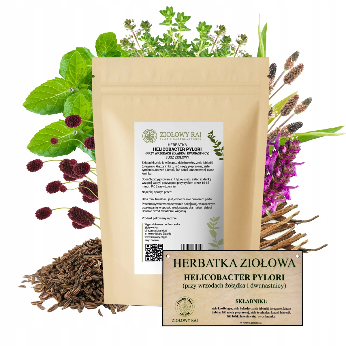 Levně Bylinky Na Helicobacter Pylori 1000 g Žaludeční a dvanáctníkové vředy Reflux