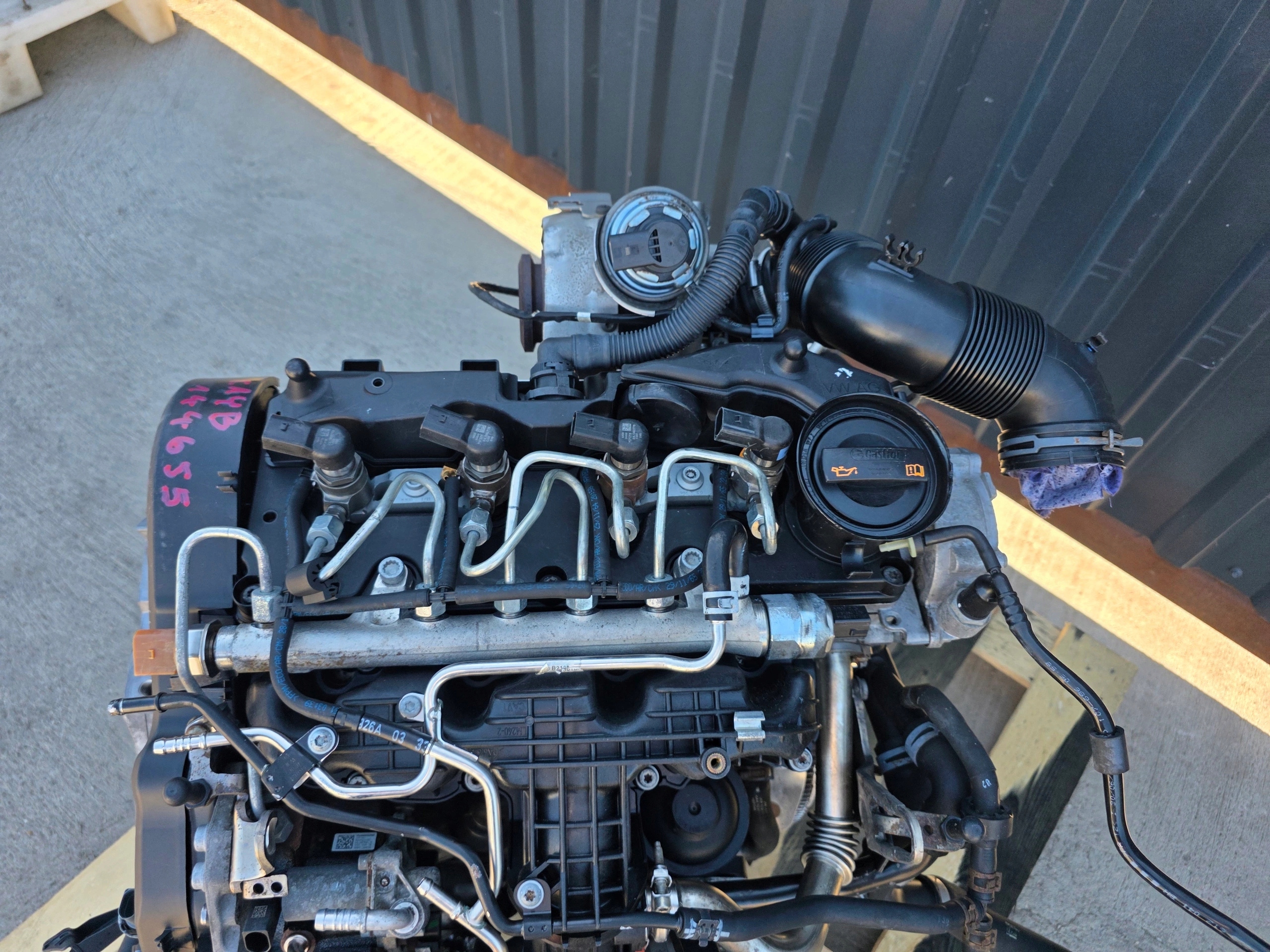 engine complete AUDI VW SEAT SKODA 1.6 TDI CAY CAYB 144655KM original !!!