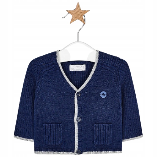 Sweter rozpinany Mayoral 2308 granat 75 cm