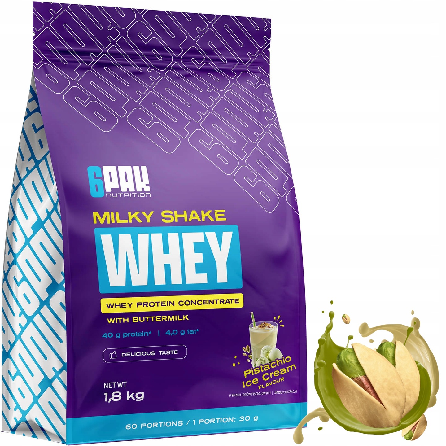 Balení 6 Kusů Nutrition Milky Shake Whey 1800 G Protein Wpc Protein Koktejl
