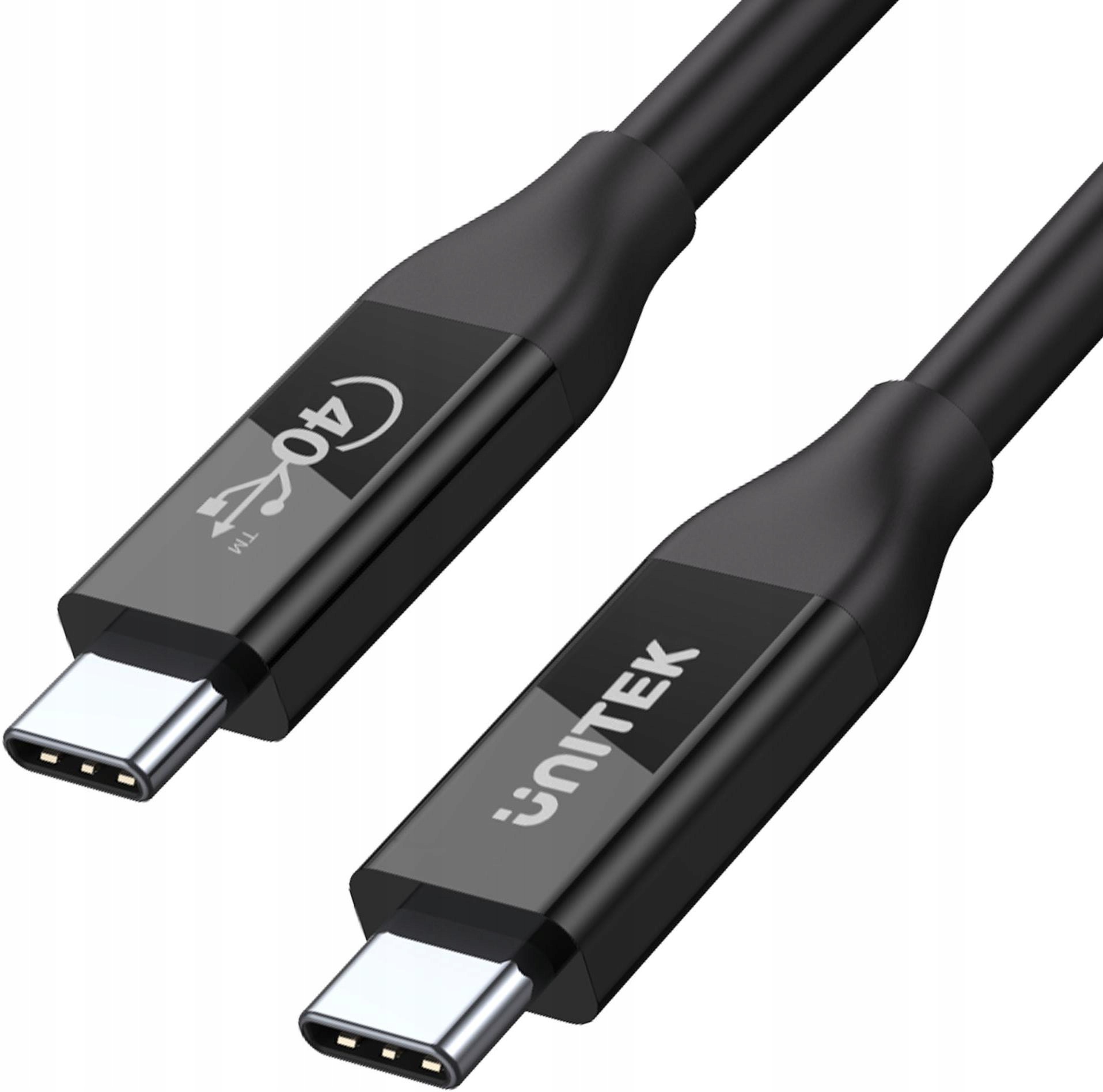 Unitek kabel Usb-c 4.0 Pd 100W 40 Gbps 8K 0,8 m