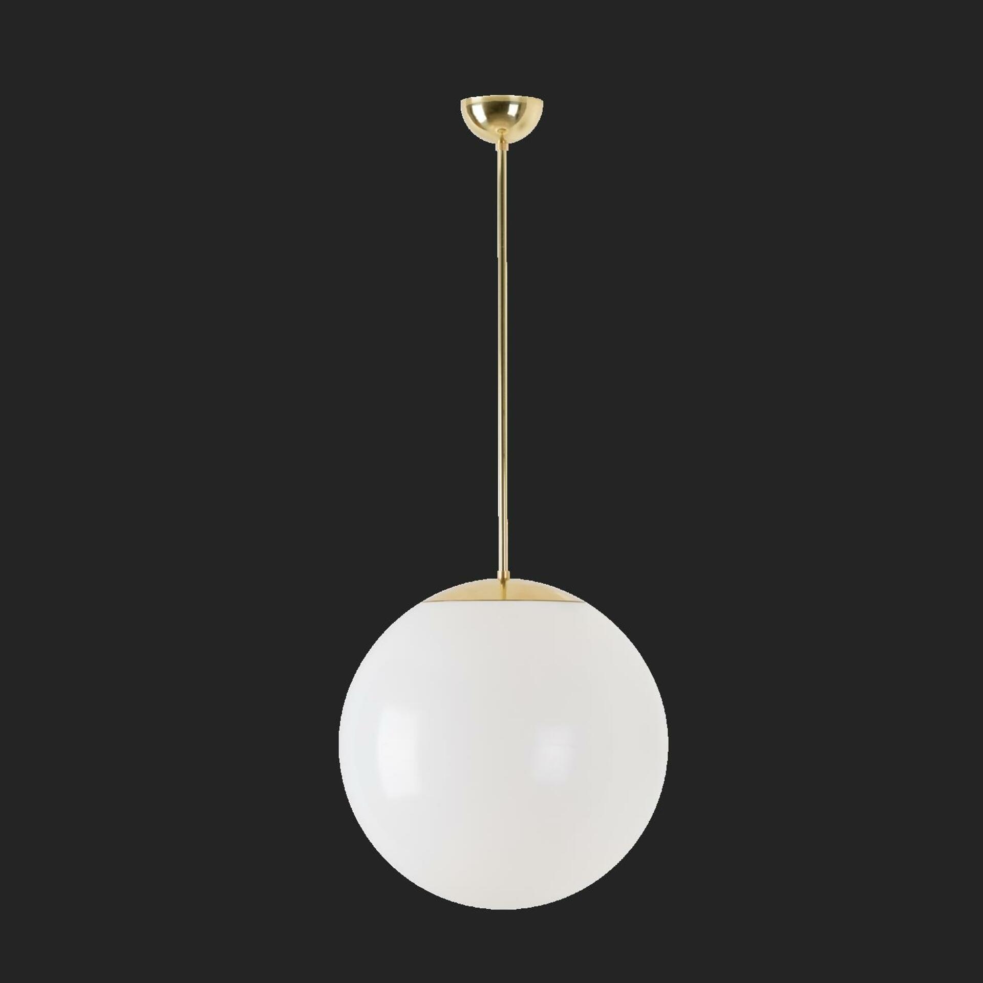 Osmont 66060 Isis P3 závesné plastové svietidlo mosadz leštená biela IP40 30