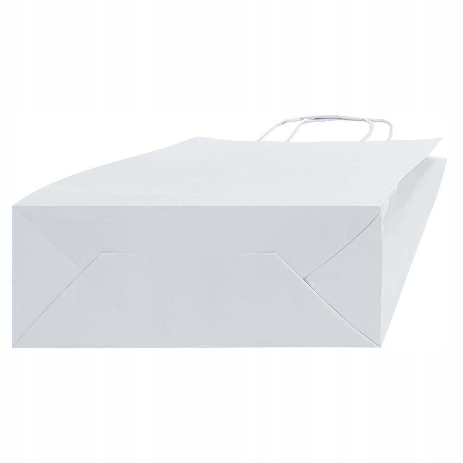 Torba papierowa biała 24x10x32 240x100x320 25sz A4 Głębokość produktu 10 cm