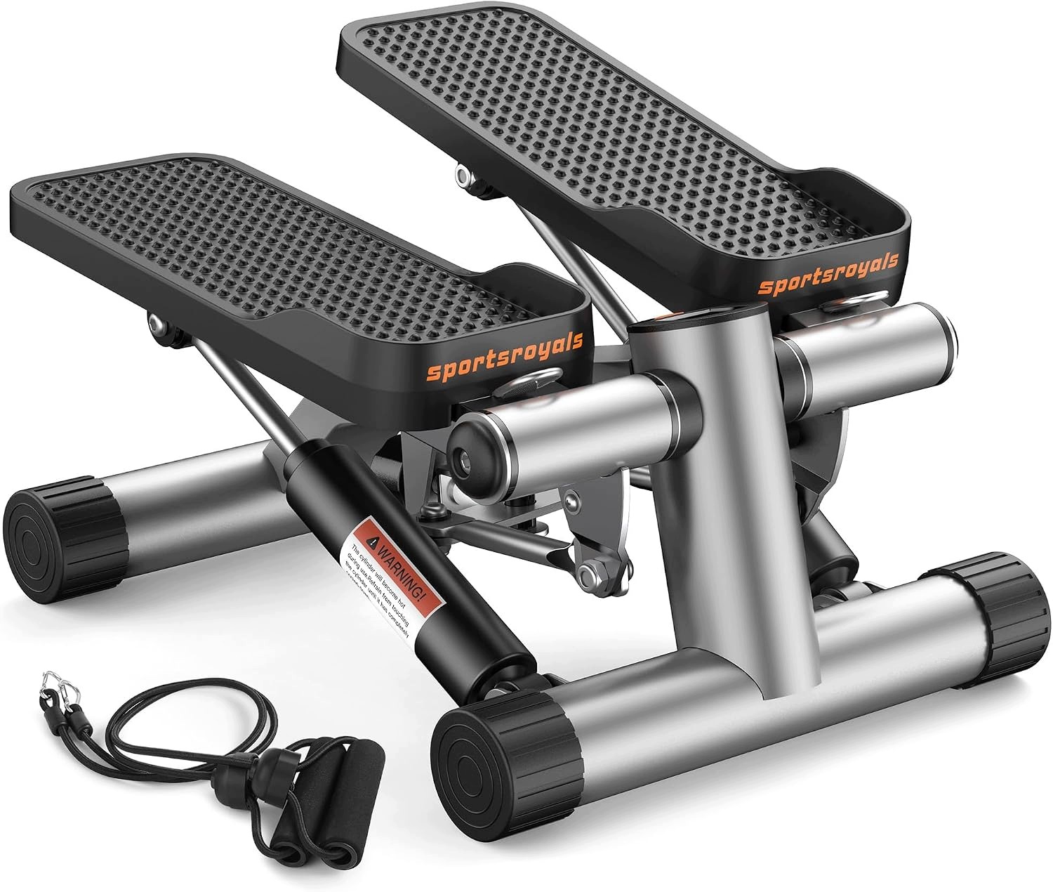 Tréninkový stepper Sportsroyals s posilovacími linkami do 150 kg LCD