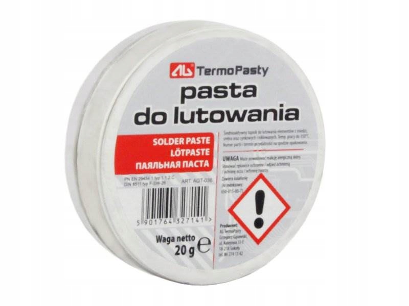 

Pasta lutownicza do lutowania puszce 20g Ag