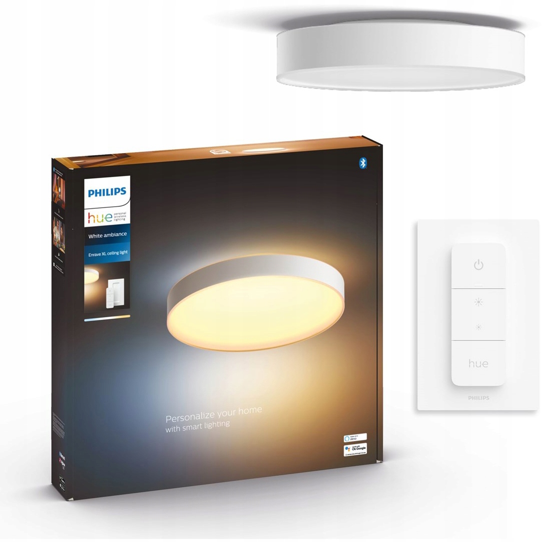 Philips Hue Enrave XL Tw Inteligentné Led stropné Stropné Svietidlo 55 cm