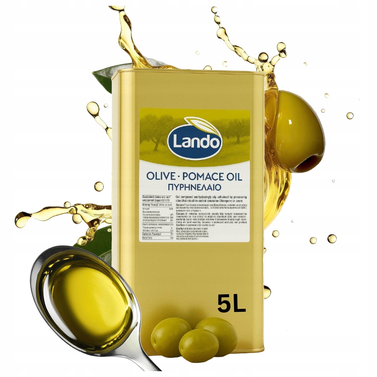 Olej Na Smažení Řecká Sansa Z Krtčích Olivových Výlisků Pomace Orujo 5 L