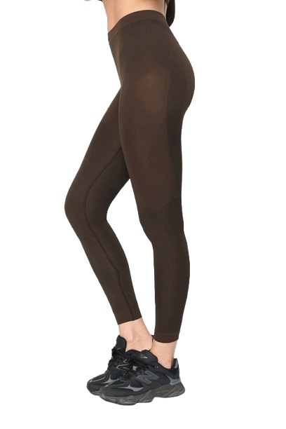 Spaio Dámské legíny, termoaktivní legíny Play chocolate/black vel. S