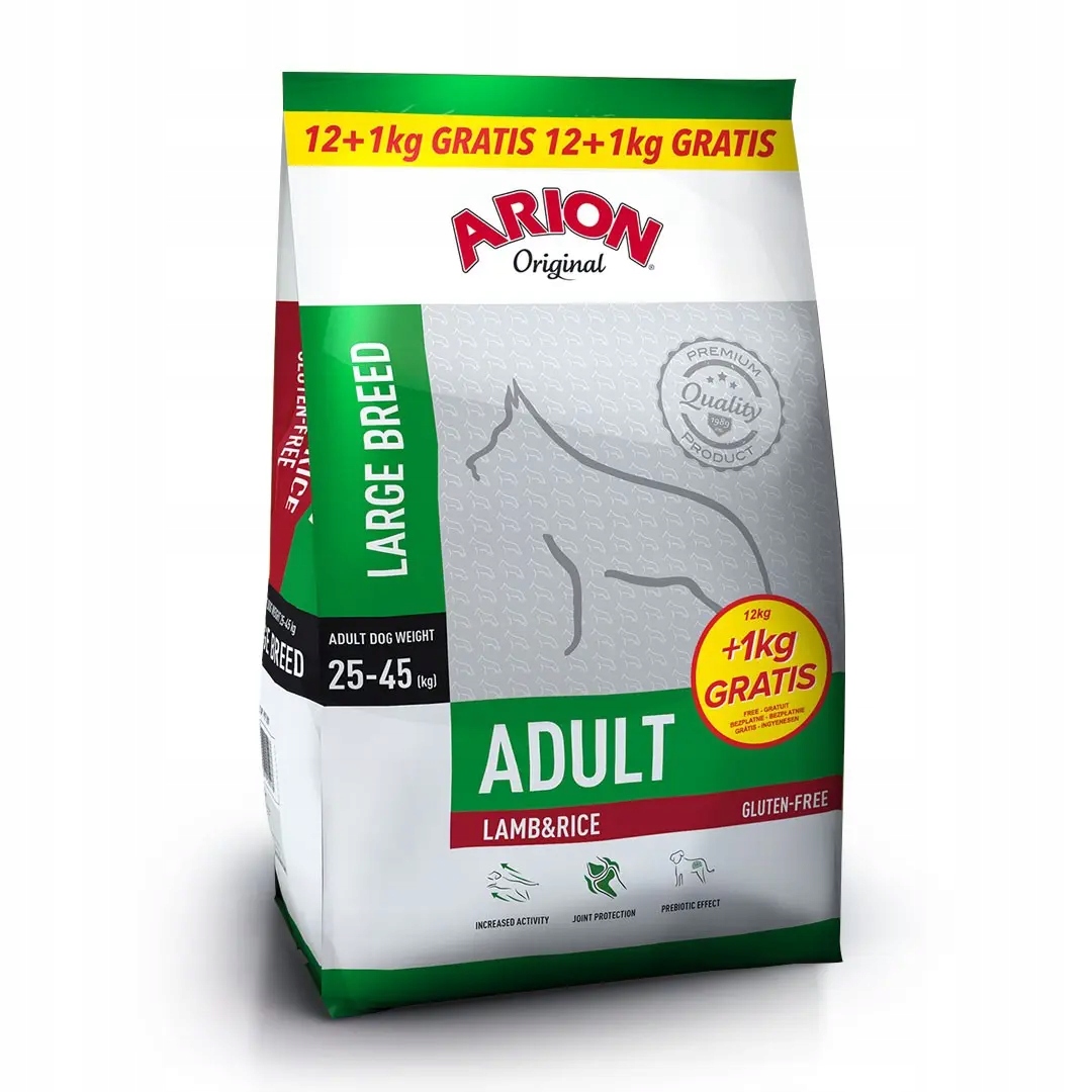 Arion Original Adult Large Lamb Rice karma z jagnięciną 12 kg 1 kg