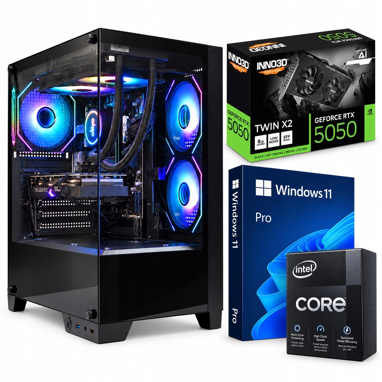 Počítač Adronix Kore |I7|RTX 5050|32GB|1TB|WIN11PRO Argb