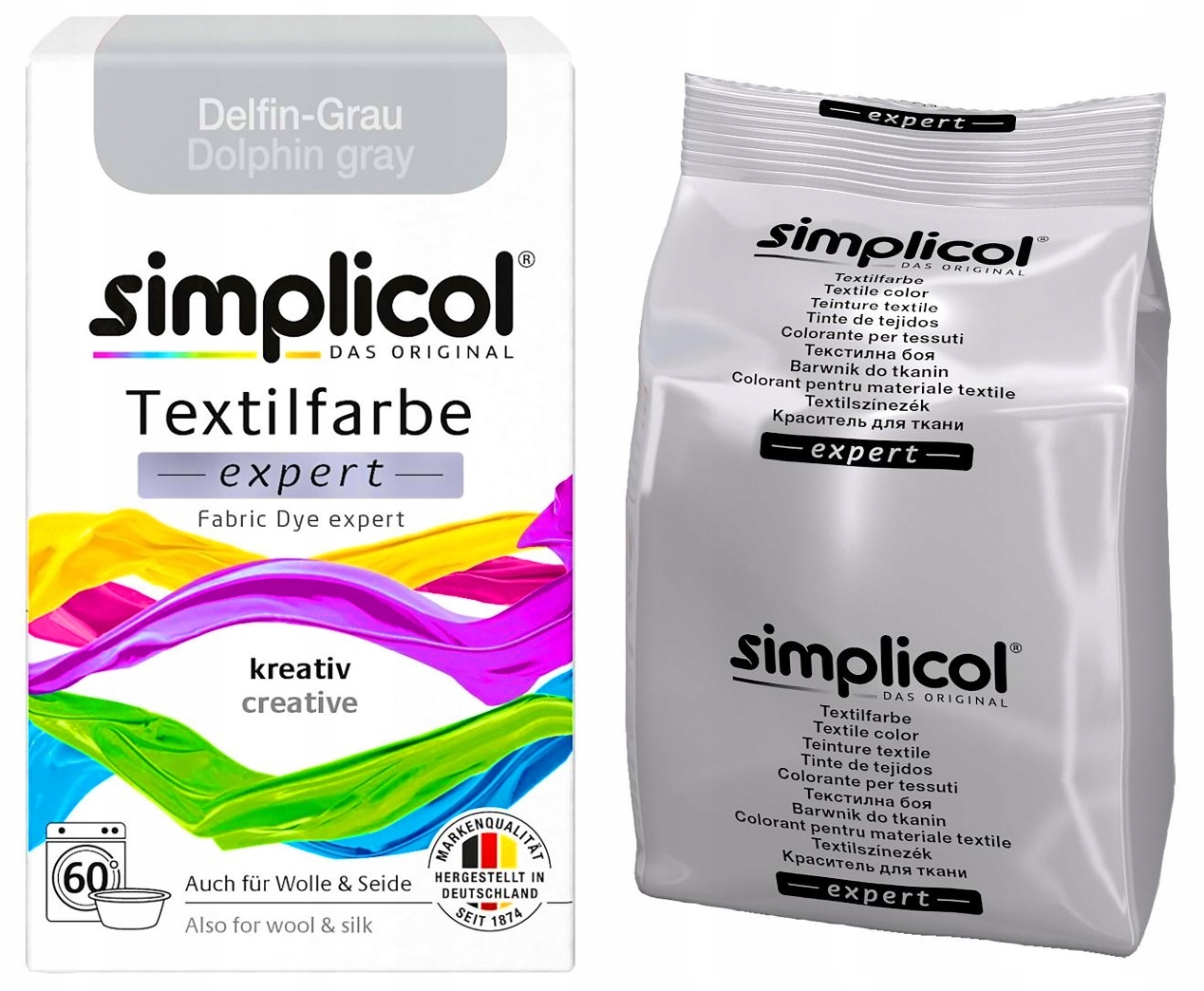

Simplicol Expert Szary barwnik farba do tkanin
