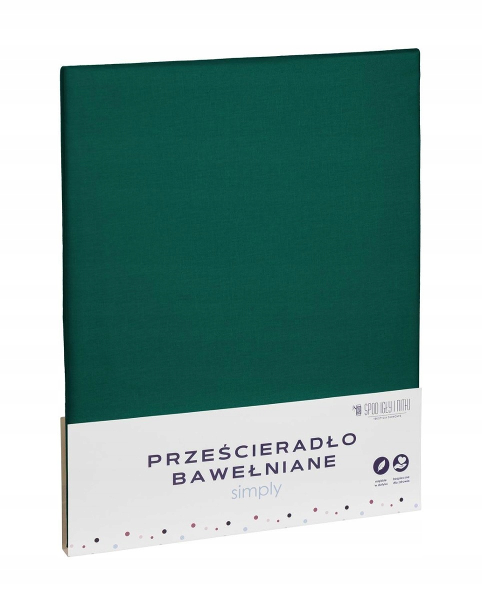 

Prześcieradło Bawełna 160X200 Zieleń Bez Gumki