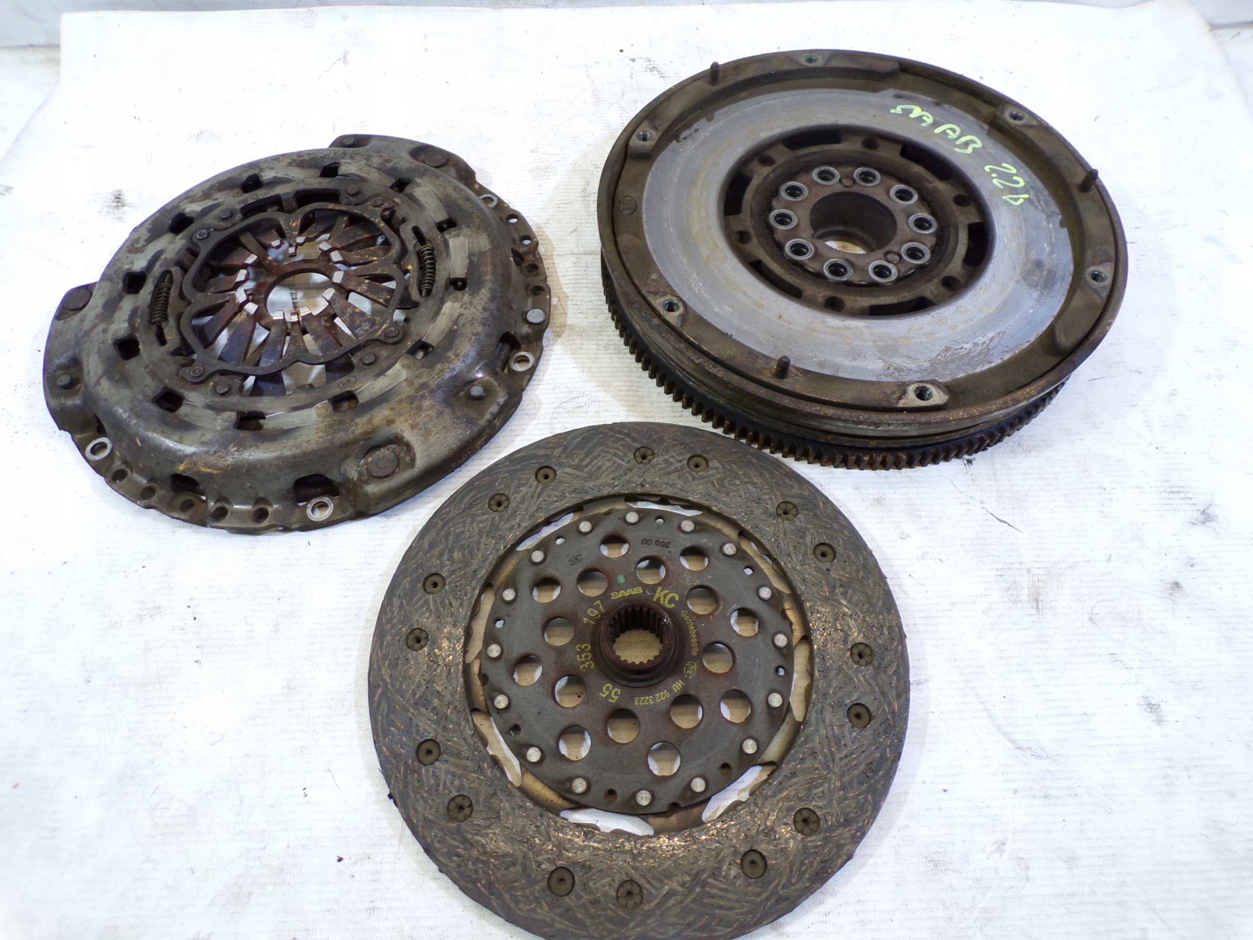 clutch wheel flywheel DWUMASA SAAB 2.2b LUK E6209