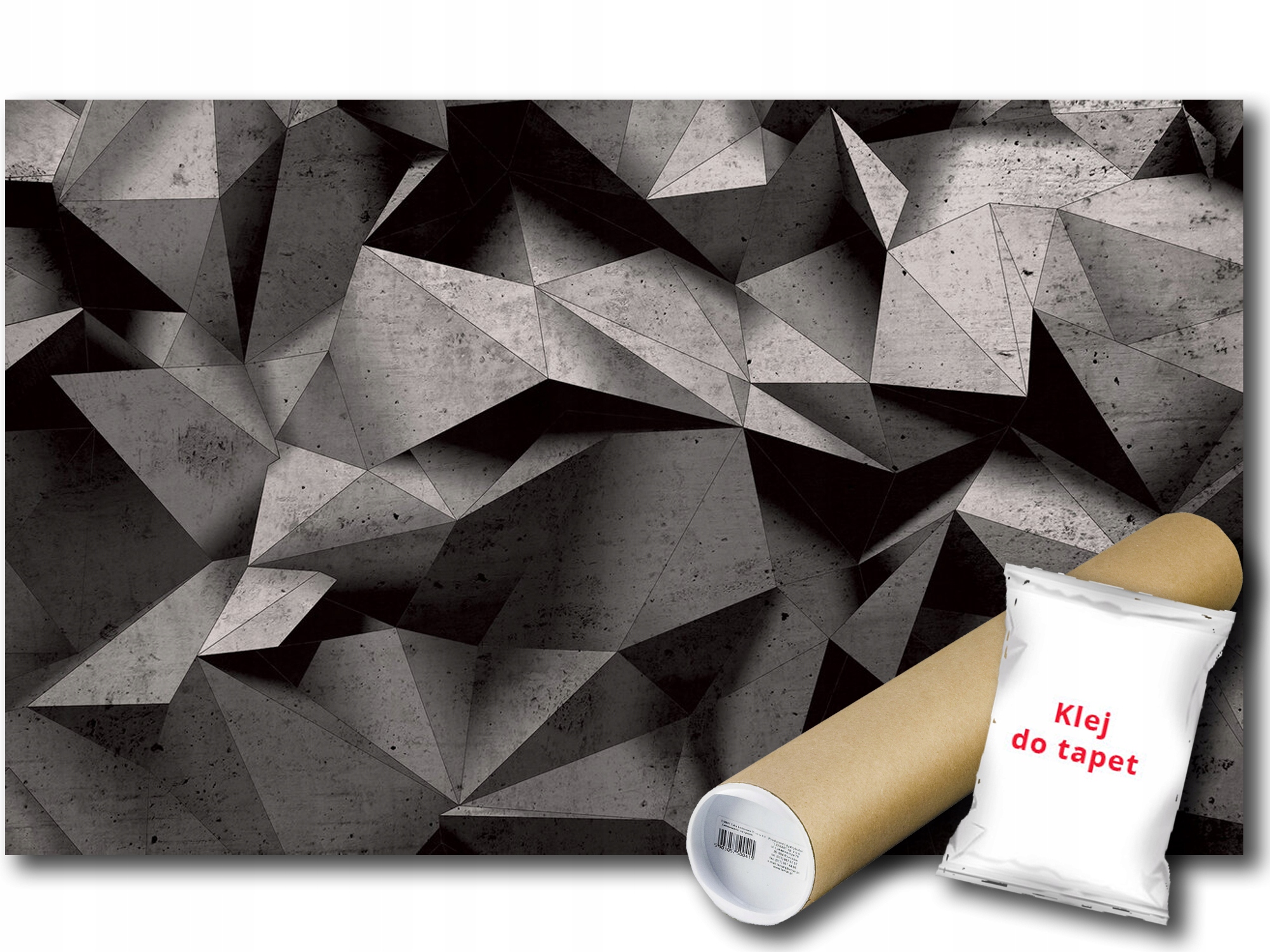 Vinylová Fototapeta Abstrakce Geometrie 3D Trojúhelníky Bryly Iluze 368x254