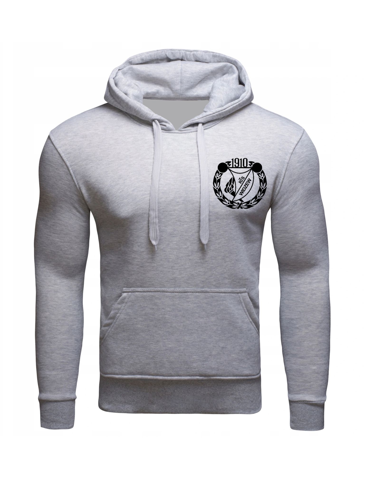 

Bluza Z Kapturem Widzew Męska Szara M