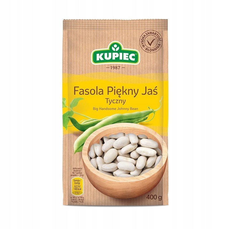 Levně 5x Fazole „krásný jasan“ tický (fólie) 400 g