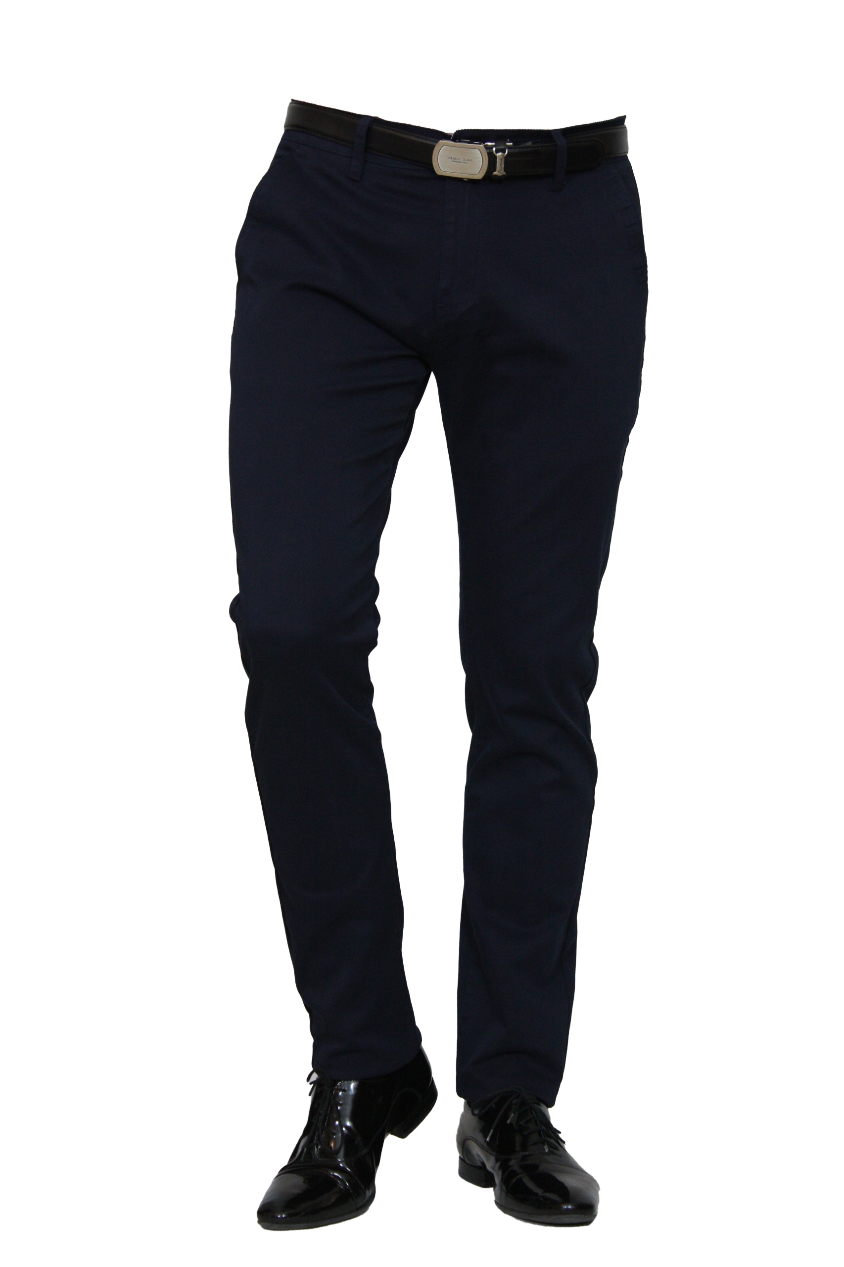 Pánské Návštěvní Kalhoty Chinos (granátové) W42 L36, obvod pasu 110-112 cm