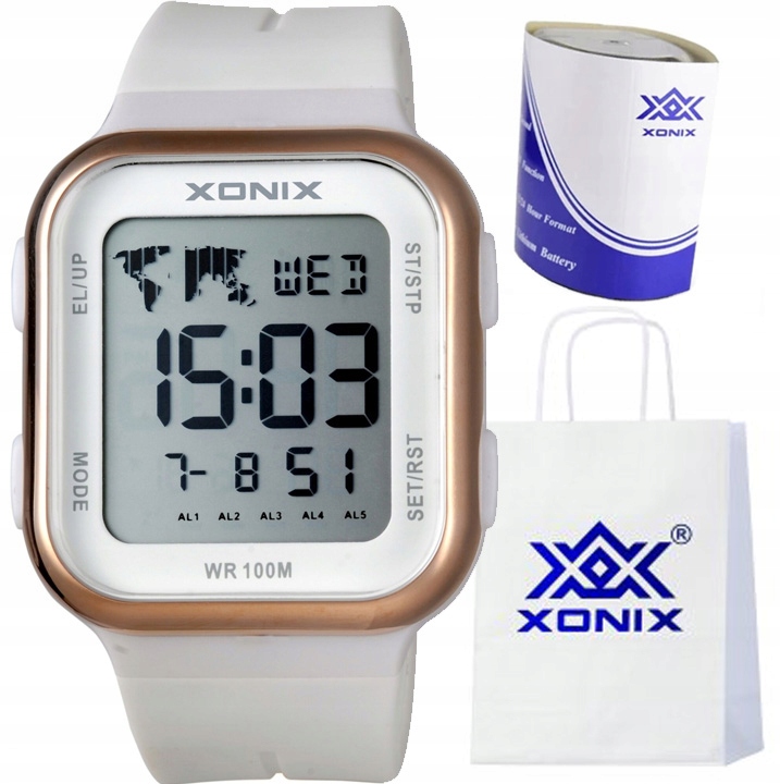 Dámské hodinky Xonix vodotěsné se sportovními funkcemi a podsvícením