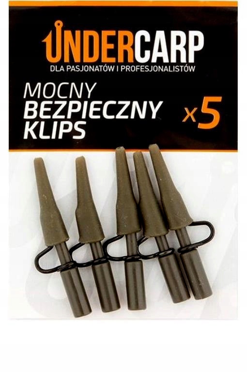 

UnderCarp Mocny bezpieczny klips Zielony 5szt.