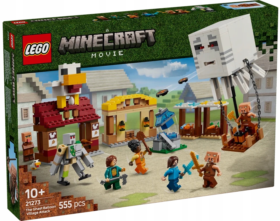 21273 Lego Minecraft Útok balónového Ghasta na vesnici
